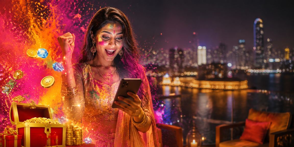 Kerala mobile casino user enjoying festive season